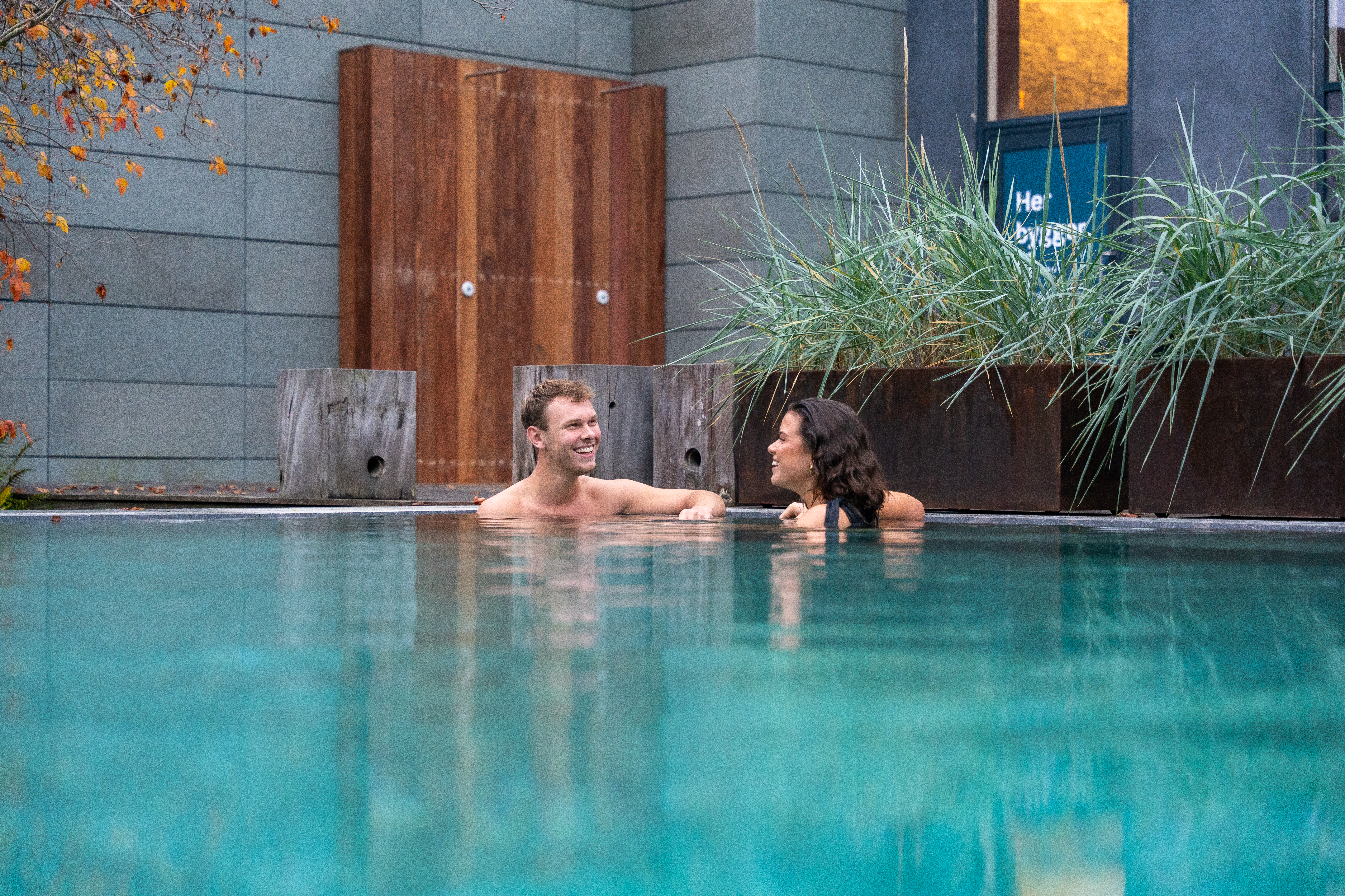 Solopgang ved badebroen ved Vejlefjord