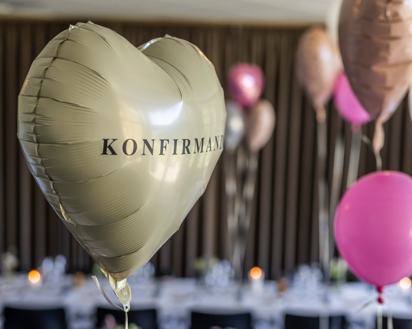 Opdækket bord i Kongesalen